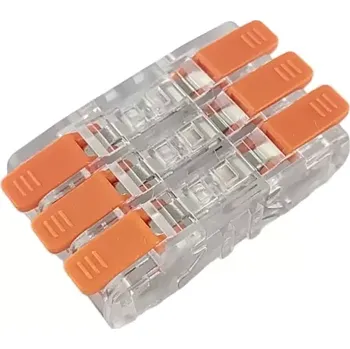 Kabelová svorka inline propojovací s páčkou 3x4 CMK-653