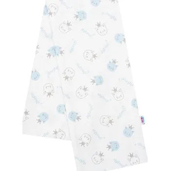látková plena Flanelová plena s potiskem New Baby bílá meow