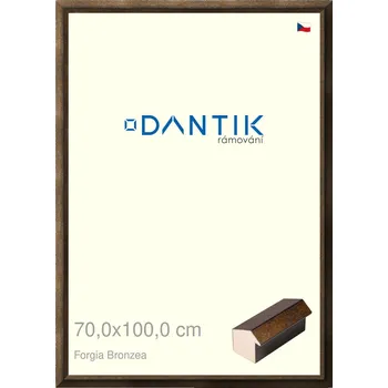 Rám na obraz DANTIK rámeček 70x100 | Forgia Bronzea (Plexi Čiré) (Vyrobeno s láskou u nás v DANTIKU)