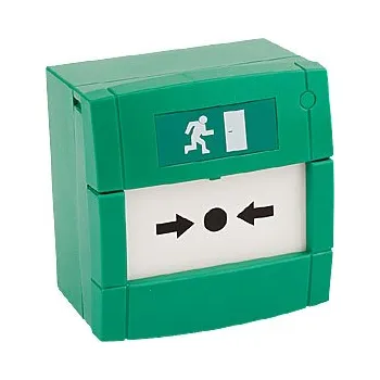 Hlásič požáru KAC alarm - Zelený tlačítkový hlásič M3A-G000SF-K013-13