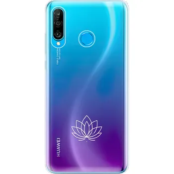 Pouzdro na mobilní telefon Odolné silikonové pouzdro iSaprio - čiré - Lotos - Huawei P30 Lite