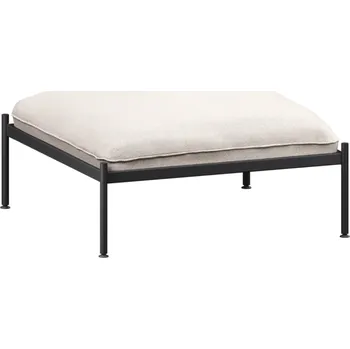 Taburet noo.ma Béžová čalouněná podnožka Toom 90,5 x 90,5 cm