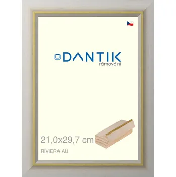 Rám na obraz DANTIK rámeček 21x29,7 | RIVIERA AU (Sklo Čiré) (Vyrobeno s láskou u nás v DANTIKU)