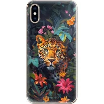 Odolné silikonové pouzdro iSaprio - Flower Jaguar - iPhone XS