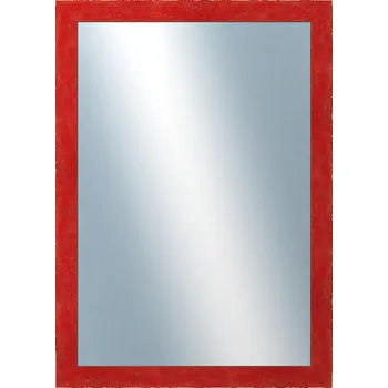 Zrcadlo DANTIK - Zarámované zrcadlo - rozměr s rámem cca 50x70 cm z lišty RETRO červená (2534)