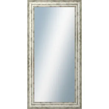 Zrcadlo DANTIK - Zarámované zrcadlo - rozměr s rámem cca 50x100 cm z lišty TRITON široký stříbrný (2950)
