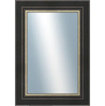 Zrcadlo DANTIK - Zarámované zrcadlo - rozměr s rámem cca 50x70 cm z lišty GREECE černá (2641)