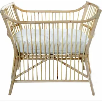 Dětská postýlka Ratanová postýlka MANNA natur vč. matrace