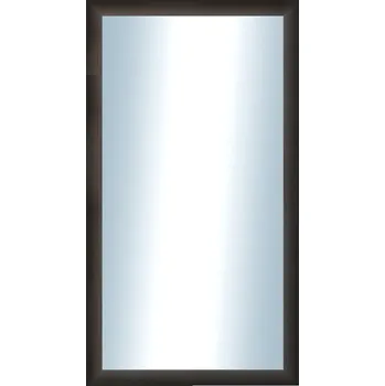 Zrcadlo DANTIK - Zarámované zrcadlo - rozměr s rámem cca 50x90 cm z lišty LEDVINKA tmavě hnědá (1442)
