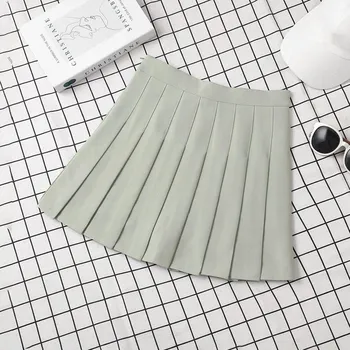 Dámská sukně Dámská plisovaná mini sukně Barva: Zelená, Velikost: 3XL