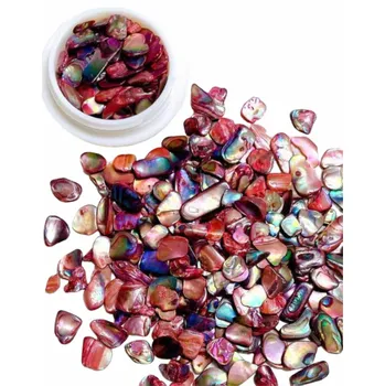 Dekorační perleťové plátky Barva: Červená