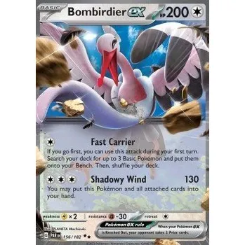 Karetní hra Pokémon PAR 156/182 Bombirdier ex - Paradox Rift