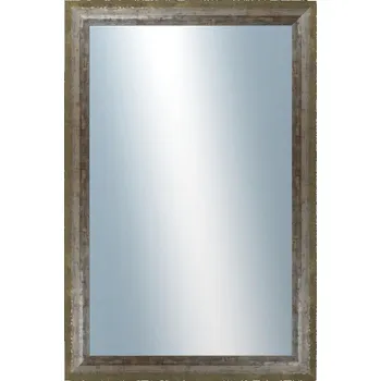 Zrcadlo DANTIK - Zarámované zrcadlo - rozměr s rámem cca 40x60 cm z lišty NEVIS zelená (3054)