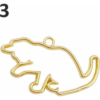 Rámečky na šperky z pryskyřice – kočky zlaté Varianta: 3