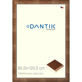 Rám na obraz DANTIK rámeček 80x120 | TOMAS bronz velká (Plexi Čiré) (Vyrobeno s láskou u nás v DANTIKU)