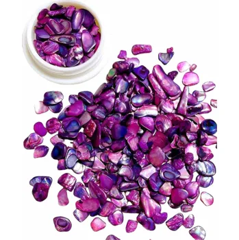 Dekorační perleťové plátky Barva: Červeno-fialová