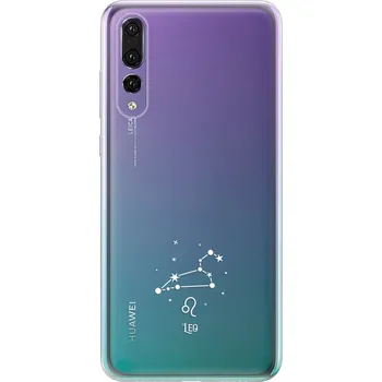 Telefonní příslušenství Odolné silikonové pouzdro iSaprio - čiré - Lev - Huawei P20 Pro
