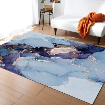 Koberec Koberec do obýváku s mramorovým vzorem - 10,60 x 90 cm 24 x 36 palců