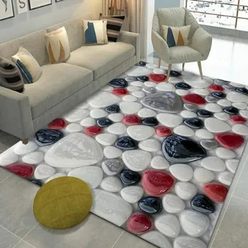 Koberec Koberec 3D tisk do obýváku | styl pláž - 21,60 x 90 cm 24 x 36 palců