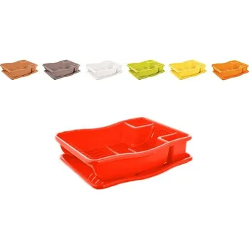 Odkapávač na nádobí odkapávač nád. 38x29x10cm, MIX barev, plast