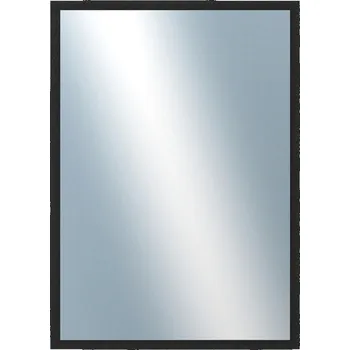 Zrcadlo DANTIK - Zarámované zrcadlo - rozměr s rámem cca 50x70 cm z lišty KASETTE černá (2759)
