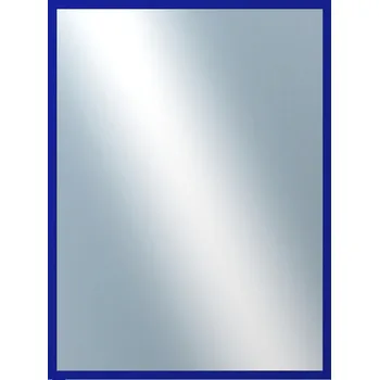 Zrcadlo DANTIK - Zarámované zrcadlo - rozměr s rámem cca 60x80 cm z lišty PERLA modrá lesklá vysoká (2877)
