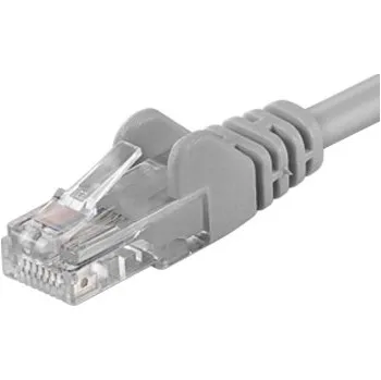 Síťový kabel PremiumCord Patch kabel UTP RJ45-RJ45 level 5e 10m šedá sputp10