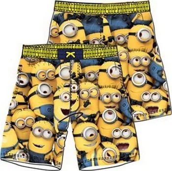 Chlapecké plavky DOVOZ EU CHLAPECKÉ PLAVKY - KOUPACÍ ŠORTKY MIMONI, JÁ PADOUCH žluté Velikost: 98