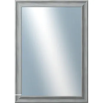 Zrcadlo DANTIK - Zarámované zrcadlo - rozměr s rámem cca 50x70 cm z lišty KOSTELNÍ malá šedá (3167)