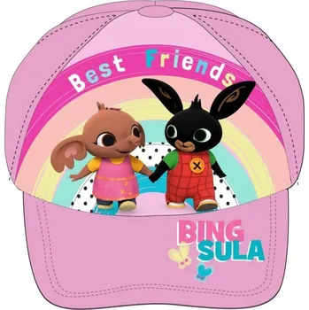 Pokrývka hlavy DOVOZ EU DÍVČÍ KŠILTOVKA KRÁLÍČEK BING světle růžová Velikost: 52