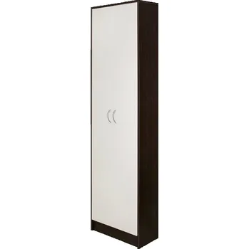 Policová skříň IDEA nábytek 60219 mahagon/bílá