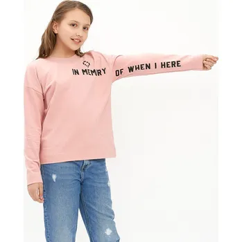 Dívčí mikina Dívčí mikina Memory - broskvová 140