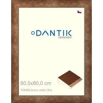 Rám na obraz DANTIK rámeček 60x80 | TOMAS bronz velká (Plexi Čiré) (Vyrobeno s láskou u nás v DANTIKU)