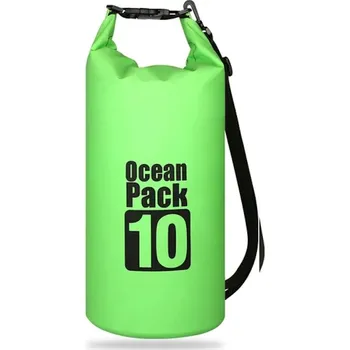 Vodácké vybavení SURTEP, s. r. o. Vodotěsný vak Ocean přes rameno Barva: Zelená, Objem: 10l