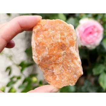 Přírodní kámen Kalcit oranžový surový 207g (Brazílie)