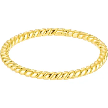 Prsten Olivie Stříbrný zatočený prsten GOLD 8839 Velikost prstenů: 7 (EU: 54-56) Ag 925; ≤0,9 g.