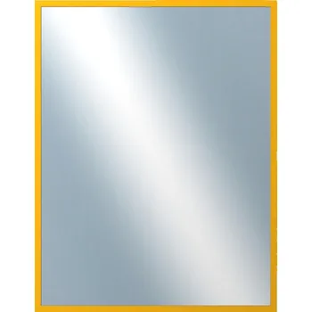 Zrcadlo DANTIK - Zarámované zrcadlo - rozměr s rámem cca 70x90 cm z lišty PERLA žlutá lesklá vysoká (2880)