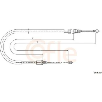 Autodíl Tažné lanko, parkovací brzda COFLE 10.6224