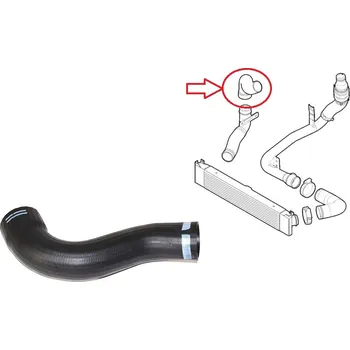 Turbodmychadlo Hadice plnícího vzduchu Fiat Ducato 2006-2011 2,2 od intercooleru do klapky, 1350777080