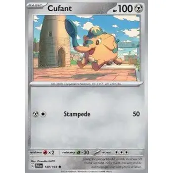 Sběratelská karetní hra Pokémon PAL 149/193 Cufant - Paldea Evolved Stav: Near Mint, Verze: REVERSE HOLO
