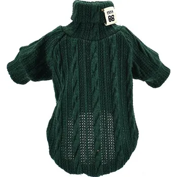 Dámský svetr Surtep Animals Svetr/rolák s rukávem pro psa Spring Barva: Zelená, Velikost: S