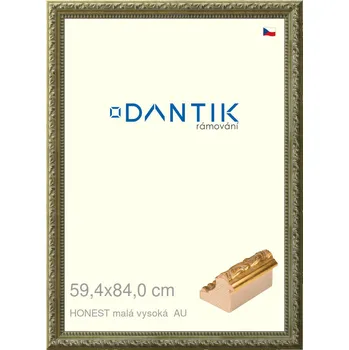 Rám na obraz DANTIK rámeček 59,4x84 | HONEST malá vysoká AU (Plexi Čiré) (Vyrobeno s láskou u nás v DANTIKU)