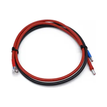 Měnič napětí Solarfam Propojovací kabely pro baterie, d.200cm, 4mm2, očko M8 - dutinka - Pár