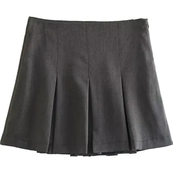 Dámská sukně Mini sukně s rozparky Barva: Šedá, Velikost: S