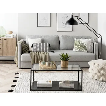 Pohovka pohovka šedá 3místná rozkládací s kontejnerem, moderní styl Beliani