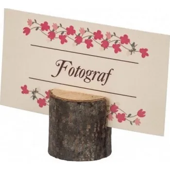 Party dekorace Špalík dřevěný na jmenovky (cedulky) - 1 ks