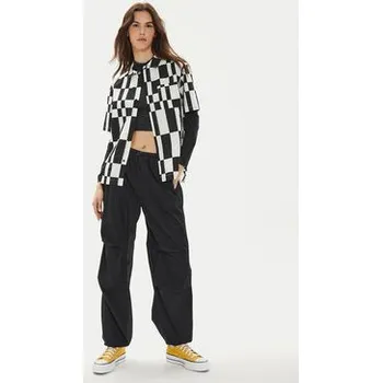 Dámské kalhoty Converse Kalhoty z materiálu W Parachute Pant 10026399-A01 Černá Loose Fit M
