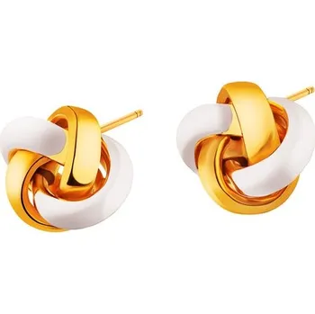 Náušnice Zlaté náušnice se smaltem - AP534-3777