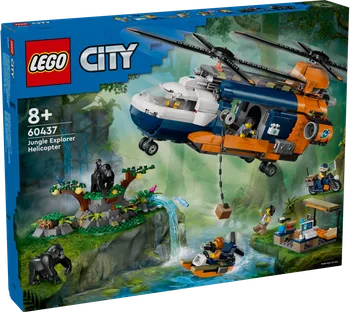 Stavebnice LEGO LEGO City 60437 Helikoptéra na průzkum džungle v základním táboře