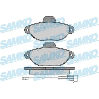 Brzdová destička Sada brzdových destiček, kotoučová brzda SAMKO 5SP1262